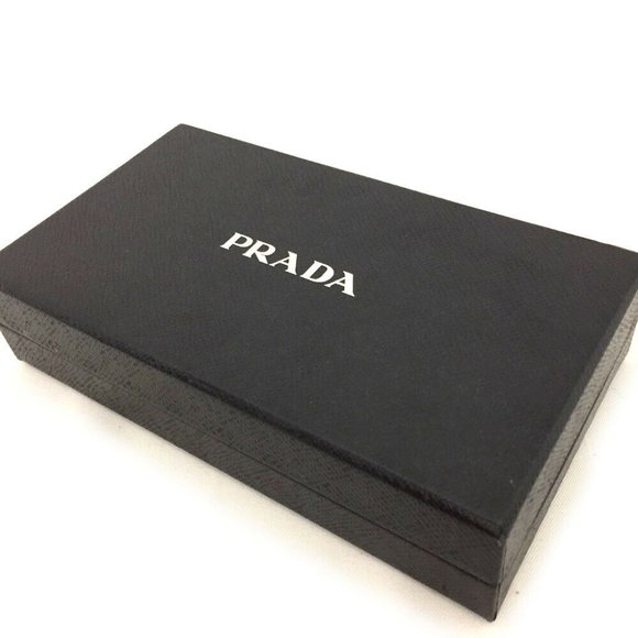 100% Authentic PRADA Saffiano Ribbon Leather Long - Picture 10 of 10